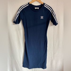 Adidas Originals 3 Stripe MIDI T-shirt Dress